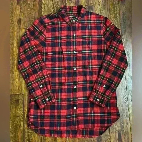 MADEWELL Classic Ex-Boyfriend Shirt in Kirtling Plaid - Picture 5 of 12